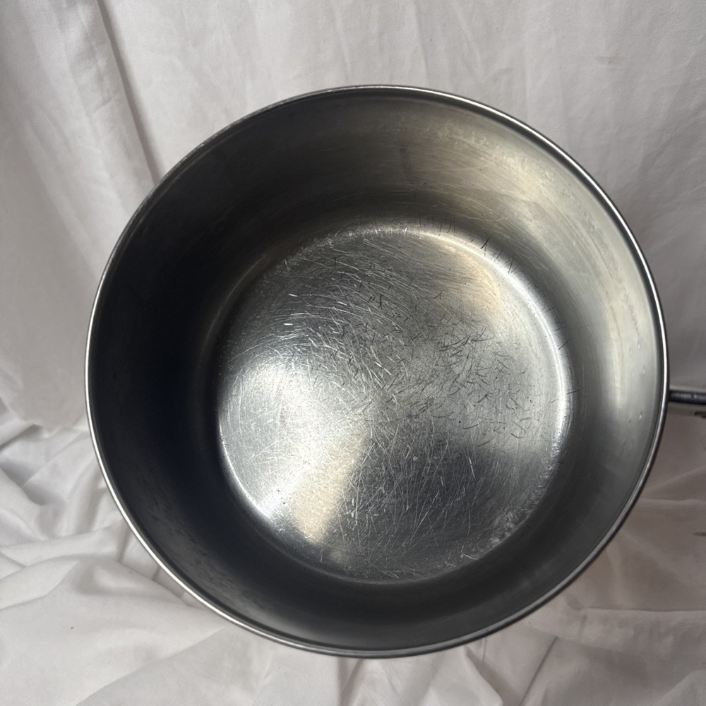 Vintage Revere Ware Sauce Pot Pan 2 Stainless Copper Clad 1 1/2 QT 1QT & Lids - Picture 4 of 13